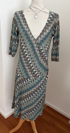 Comma Dress patterned multicoloured size 42 good condition