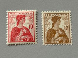 Briefmarke - Schweiz - Helvetia 1909 - postfrisch