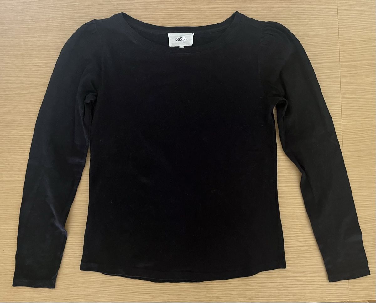 Ba&Sh Top: Top noir Ba&sh taille M – Usato da Genève venduto da He364