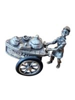 Figur Miniatur Silber Strassenverkäufer