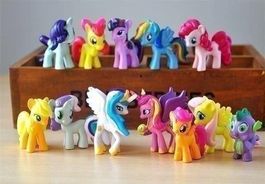 12 STÜCK LITTLE PONY FIGUREN - MEIN KLEINES PONY FIGUREN