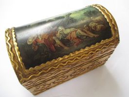 Florentiner Schatulle Box antik Rokoko nach François Boucher
