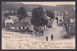 La Poste à Saint-Cergues pres Nyon VD, Postkutsche