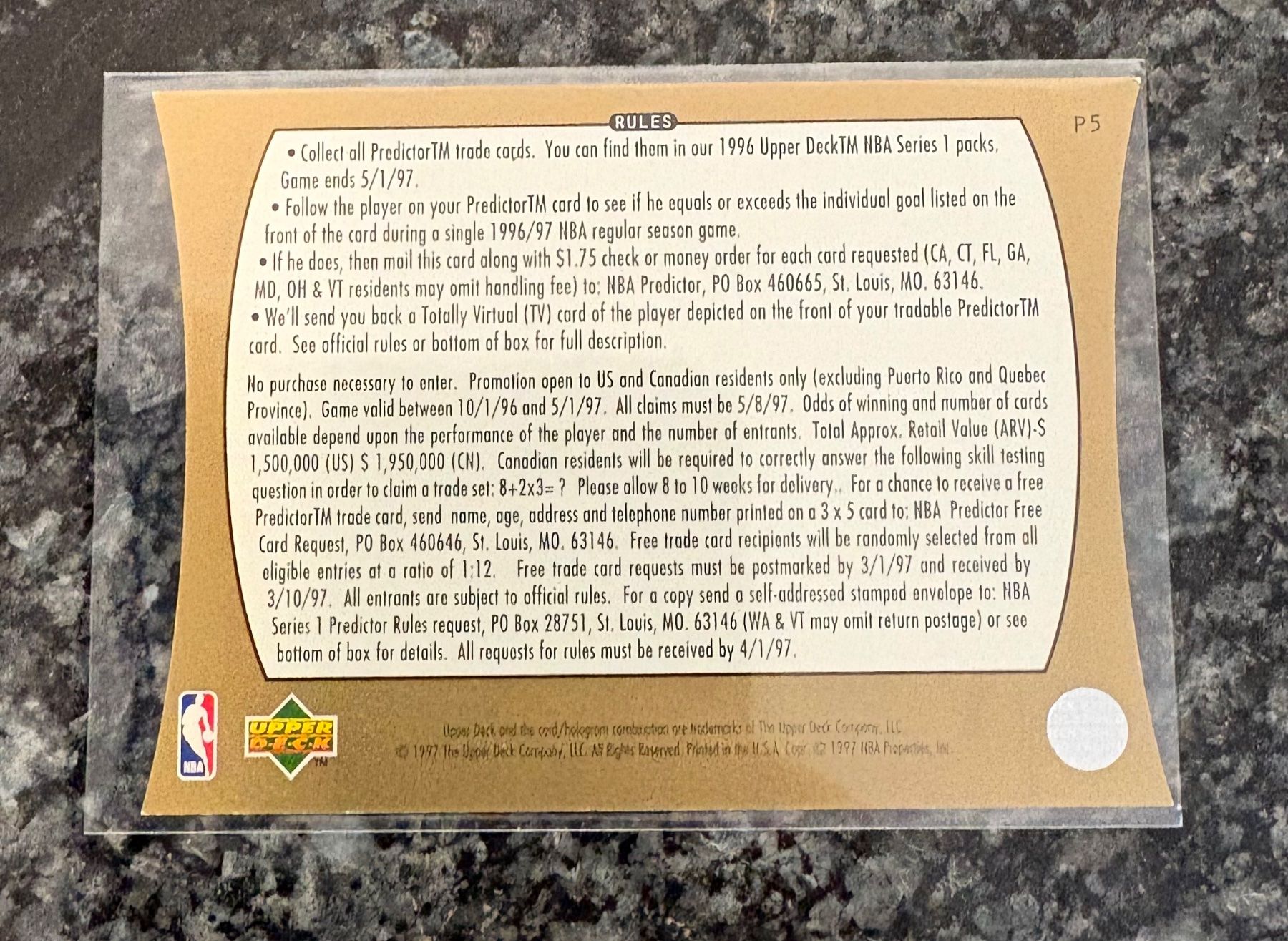 Nba Carte collezionabili: NBA Charles Barkley Upper Deck Predictor Card – Usato da Muttenz venduto da joba23 1