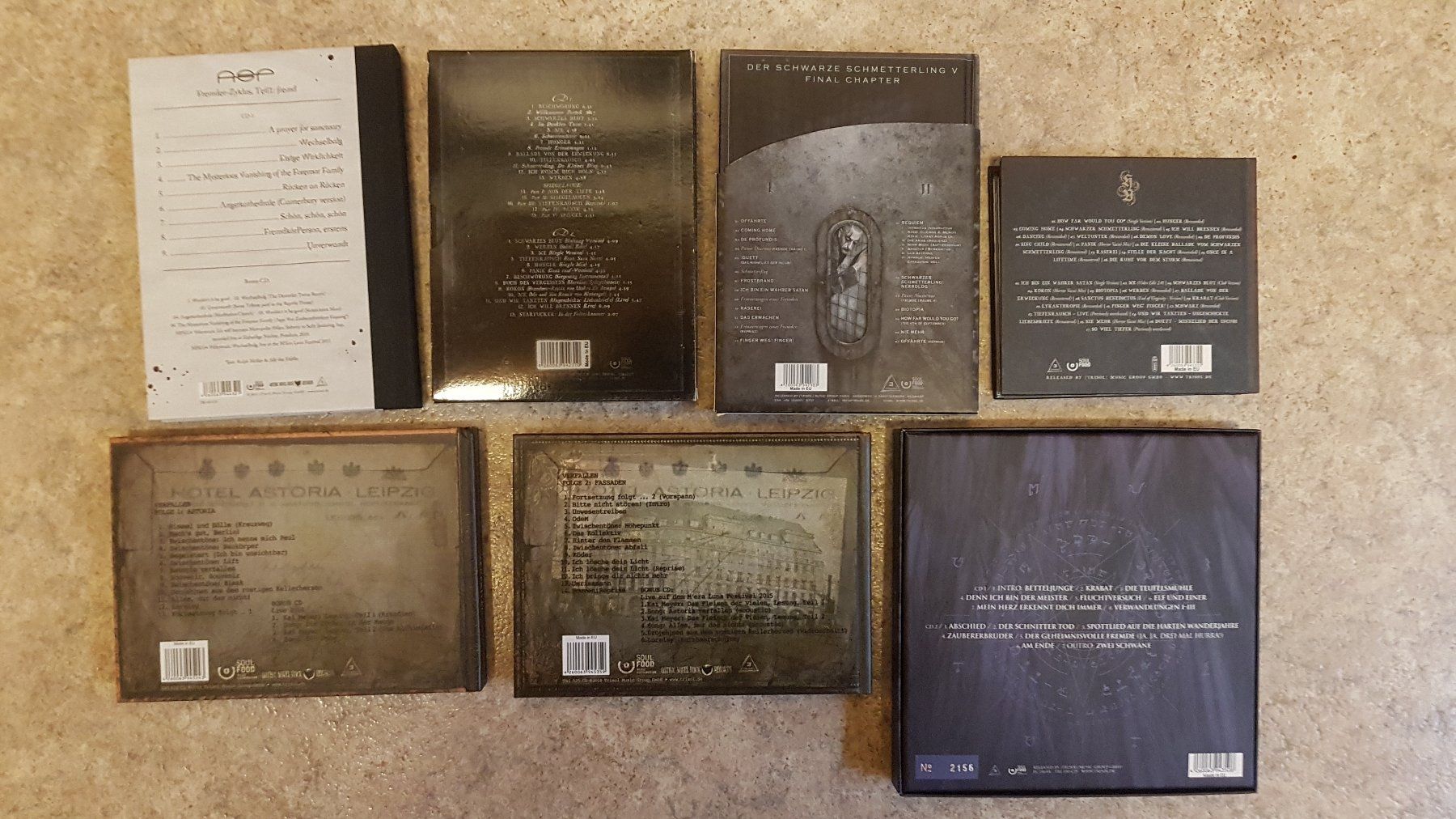ASP limitierte CD Boxen Gothic Goth Wave Autogramm signiert (Gebraucht ...