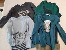 8 schöne T-shirts für Junge 116 / 6J =>7 Lang + 1 Kurzärmig.
