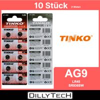 Tinko AG9/LR45/SR936SW Knopfzellenbatterie - 10 Stk.