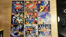 LEGO Katalog Sammlung 1990 bis 1999 9 Broschüren, 1998 fehlt