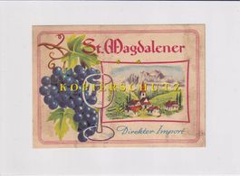 Etikette für Wein - St. Magdalener /bd