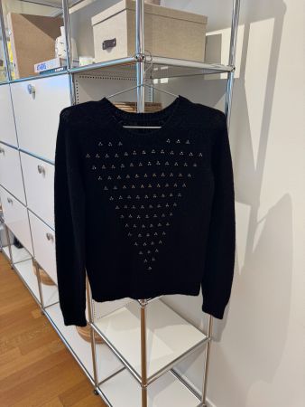 SAINT LAURENT PULLOVER BLACK CRYSTAL