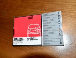 Renault R8 R1132 Handbook Manual Bedienungsanleitung franz.