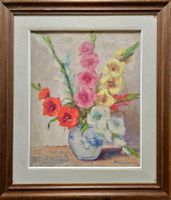 Blumenpracht: Ölgemälde von Stevens 1950