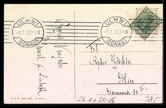 Cartoline postali: Arthur Thiele: Nachtwächterschneemann u – Usato da Berlin venduto da bartko-reher 1