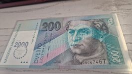 Seltene 200 Koruna Banknote Slowakei - 1995 - Sammler