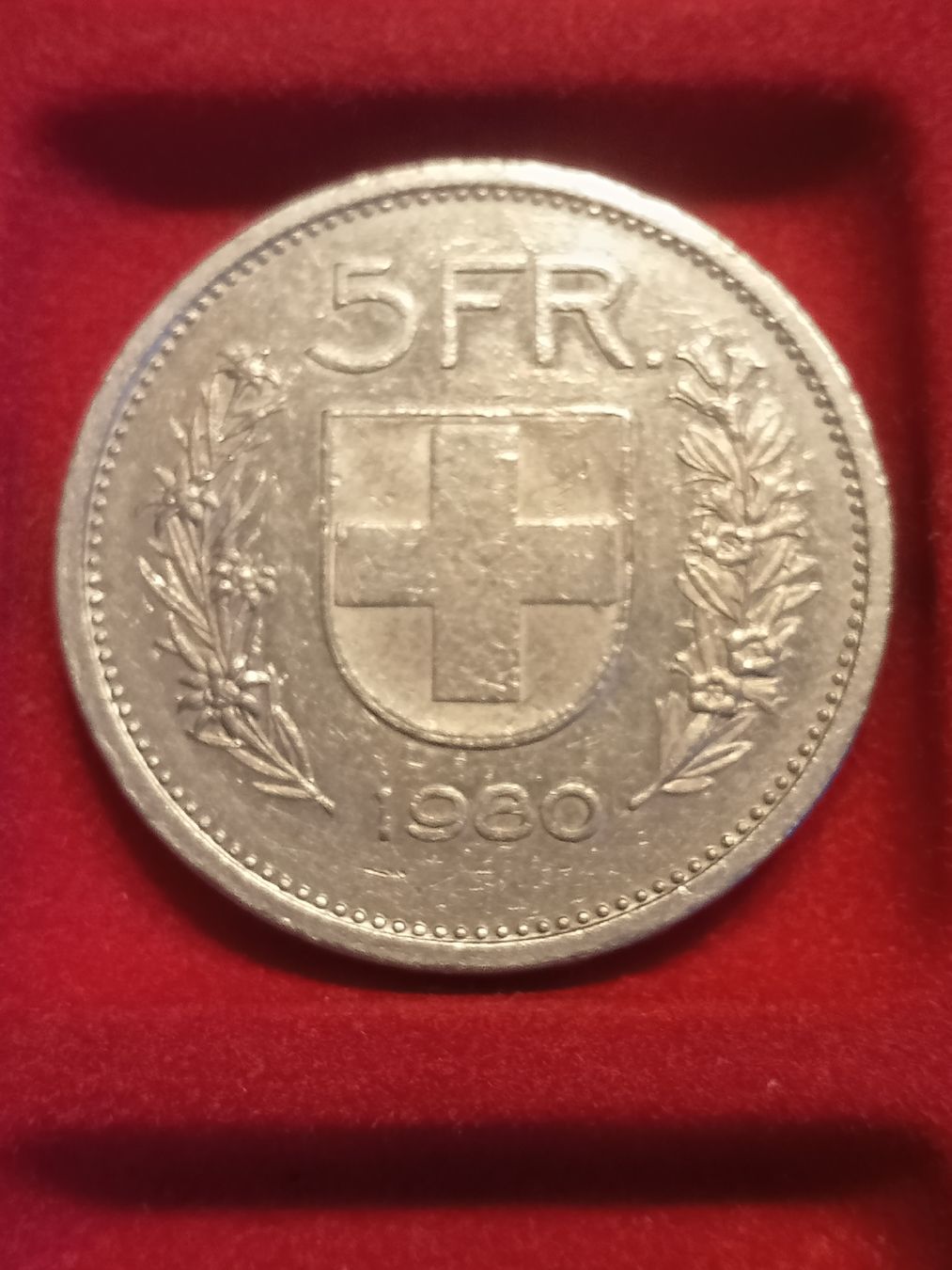 Tutti le monete: 5 Schweizer Franken 1980 – Usato da Alpnach Dorf venduto da ake-7x7v