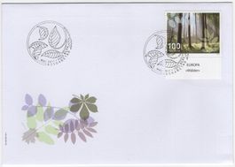 Europa Marke mit TAB (dt) auf illustriertem FDC