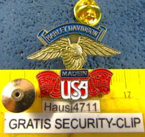 HD PIN HARLEY-DAVIDSON MADE IN EST USA 1903 EAGLE GOLDIG GEP