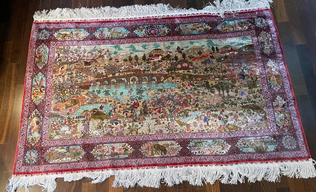 Tapis: Bulk batch: 6 carpets (tapis) pure silk – D'occasion à Fribourg par Rix0