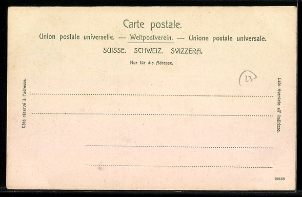 Cartoline postali: Kleine Scheidegg, Ortsansicht mit Wetter – Usato da Berlin venduto da bartko-reher 1