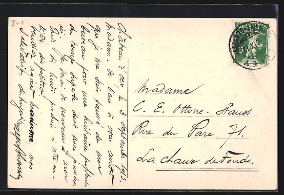 Cartes postales: Château-d'Oex, Teilansicht mit Bäumen – D'occasion à Berlin par bartko-reher 1
