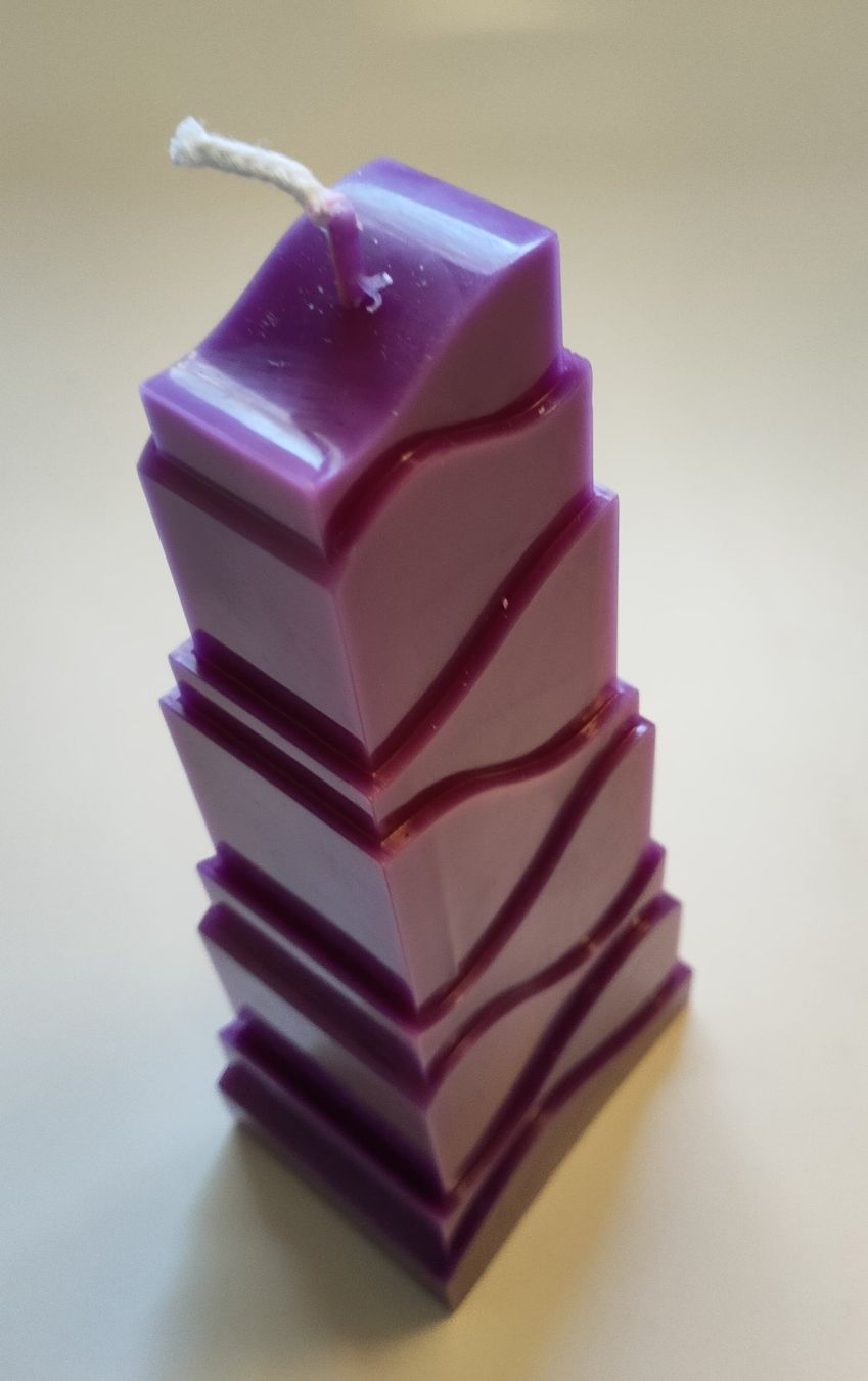Kerzen: Kerze Zuckerhut violett – Neu (gemäss Beschreibung) aus Rothrist von GIWALD 1
