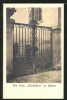 Zürich, Photo Pestalozzi, Tor bei Stadelhoferstrasse 25