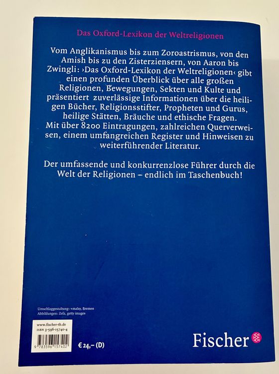 Livres: Oxford-Lexikon der Weltreligionen – Top Zustand! – D'occasion à Zürich par tersus1981 2