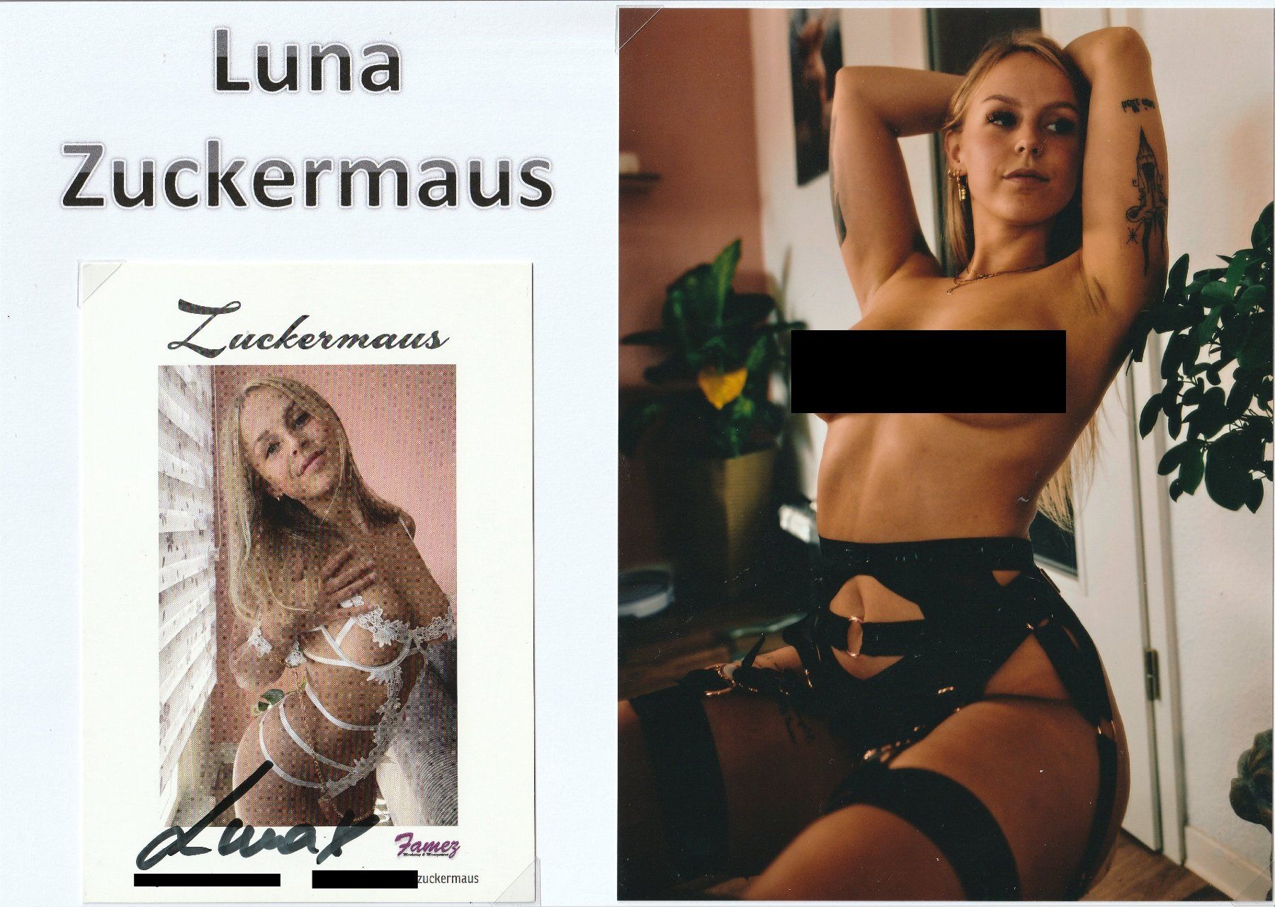 Autogramme: Luna Zuckermaus / Originalautogramm – Gebraucht aus Schwyz von racingautographs