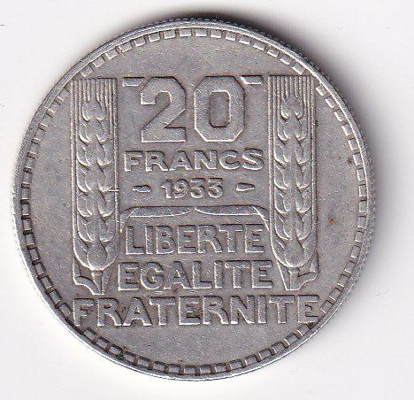 Tutti le monete: Frankreich 20 Francs 1933 – Usato da Neuchâtel venduto da karlpierrino