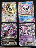 Lot 4 cartes Pokémon m-ex et ex