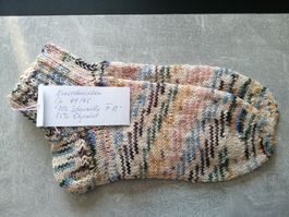 Kurzrohrsocken handgestrickt, Grösse: 44/45
