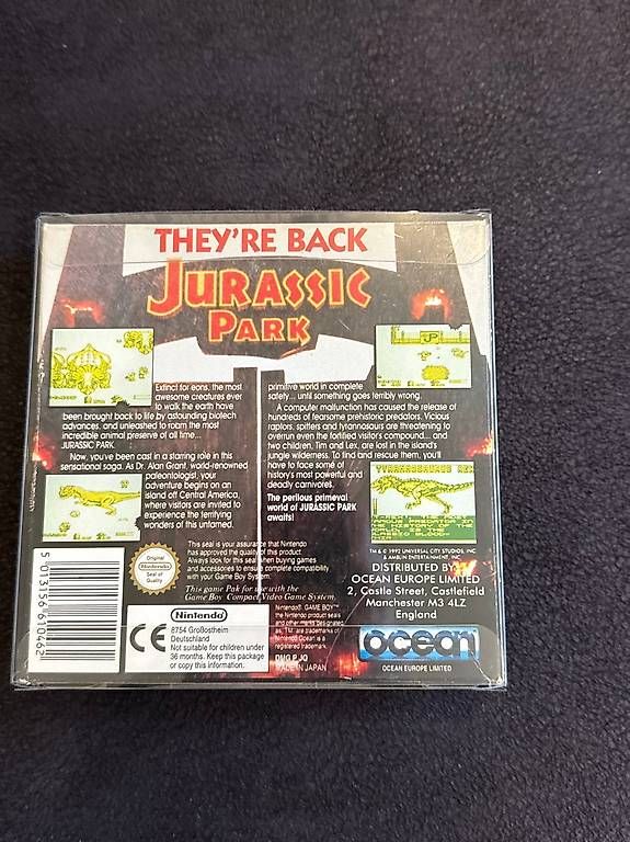 Spiele: Nintendo Game Boy / Jurassic Park / CIB OVP – Gebraucht aus Dulliken von Howdah 1