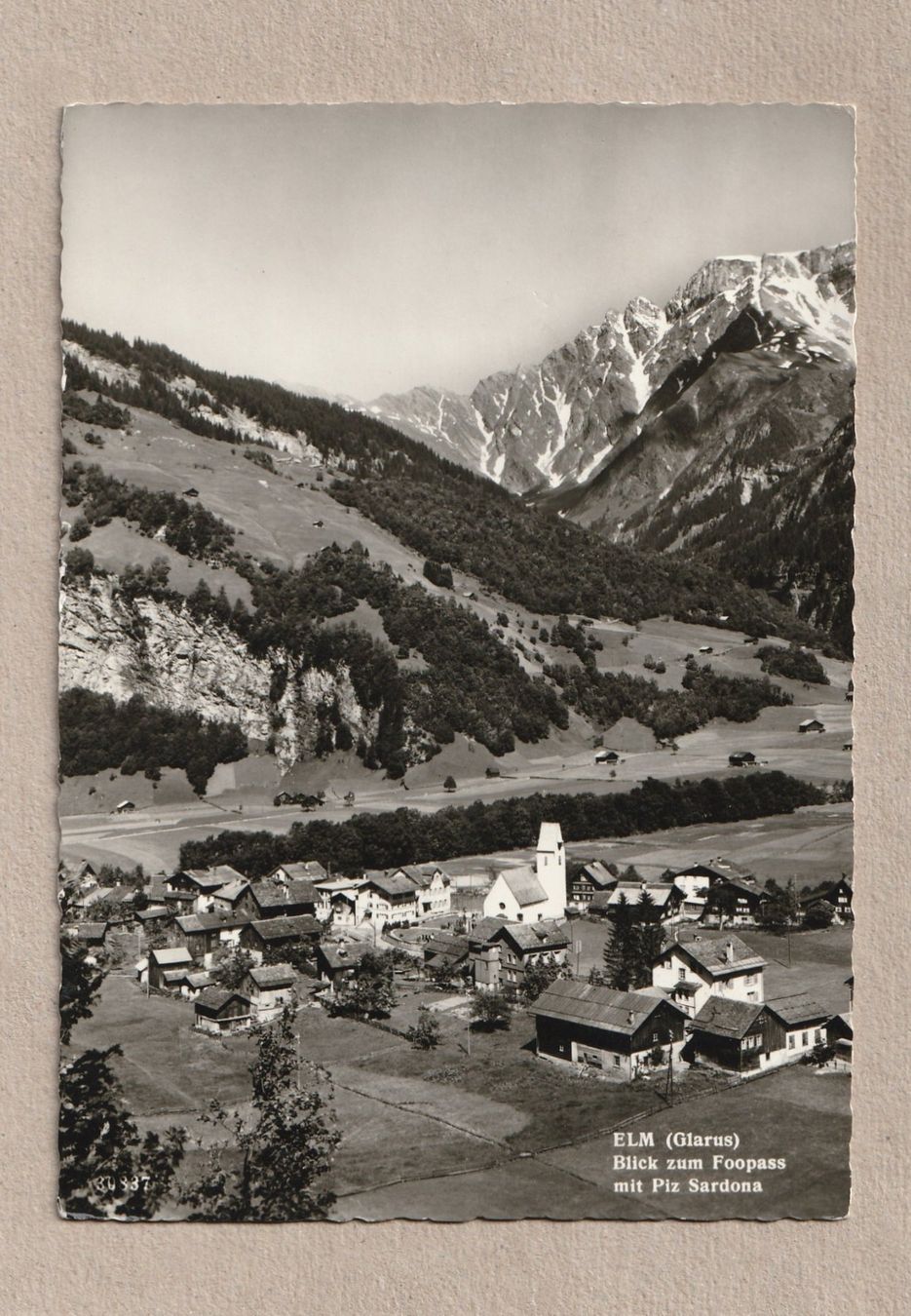 Cartoline postali: Elm mit Piz Sardona – Usato da Würenlingen venduto da wetroki