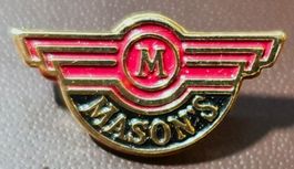 S284 - Pin M  Mason's Logo