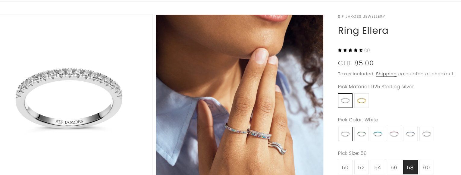 Anelli: Sif Jakobs Ring Ellera Silber & CZ – Nuovo (secondo la descrizione) da Rheinfelden venduto da Boutique_Luxe 2