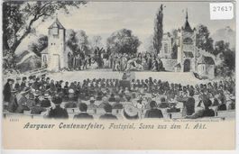 Aargauer Centenarfeier, Festspiel, Scene