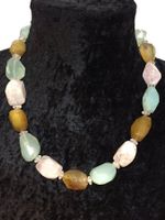 Wunderschöne Kette aus Chalcedon & Achat