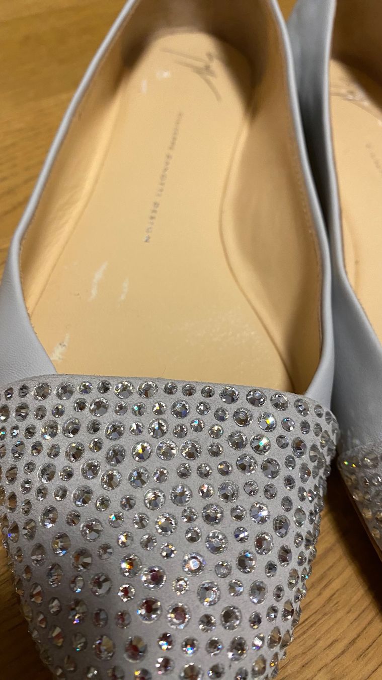 Zanotti Scarpe da donna: Giuseppe Zanotti Ballerinas hellgrau – Usato da Starrkirch-Wil venduto da sclupain 2