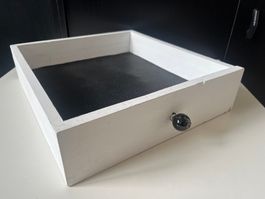 Schublade Holzschublade weiss shabby chic