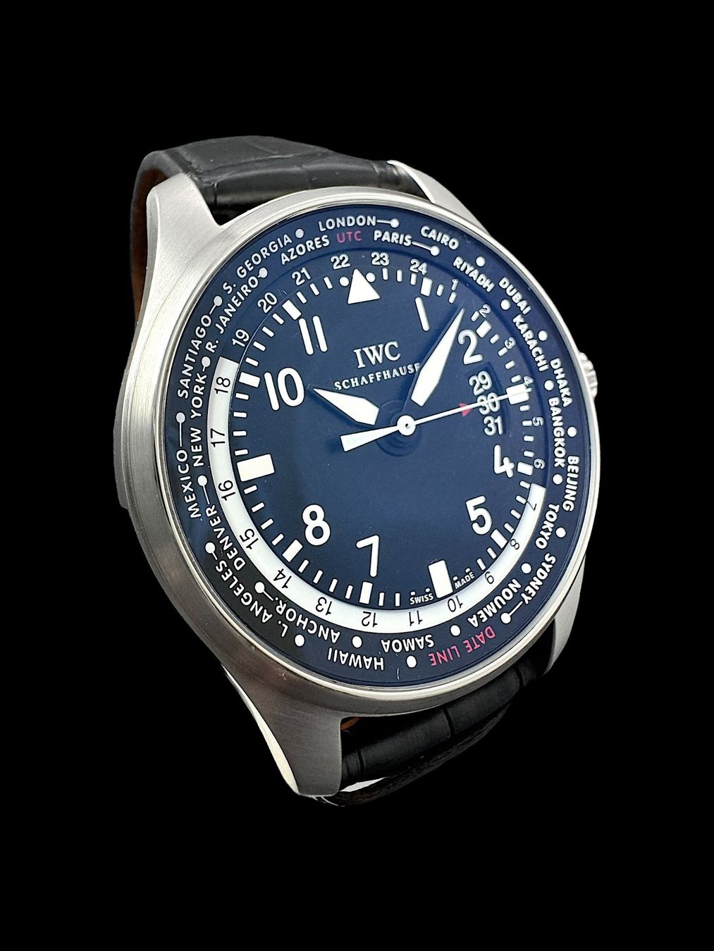 IWC Orologi: IWC Worldtimer Automatic 45mm Stahl Fullset 2012 *U1264 – Usato da Zürich venduto da GalerieInauen 4