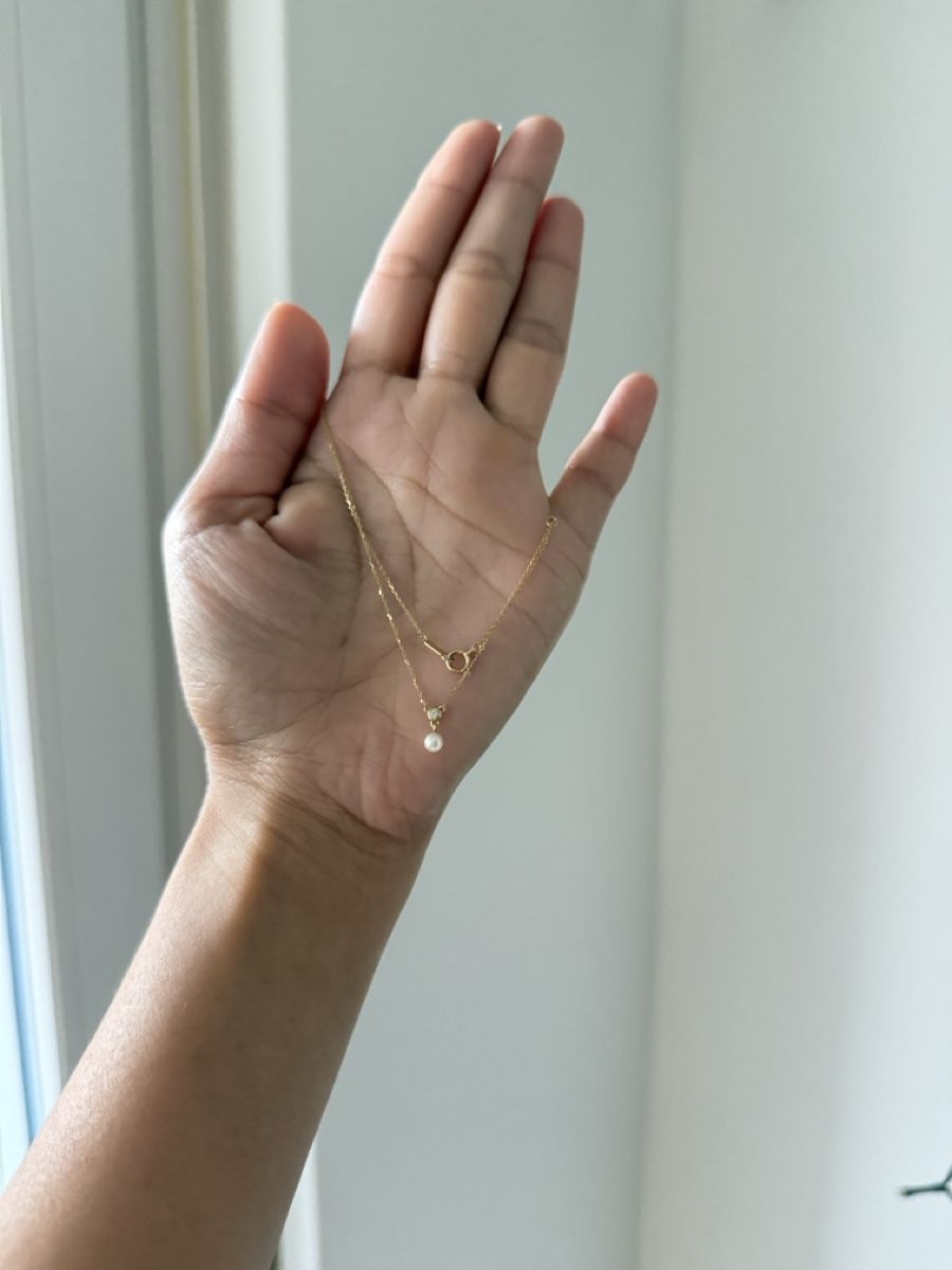 Ketten: Collier avec pearl and Diamond – Neu (gemäss Beschreibung) aus Nidau von Ruthiebee123 1