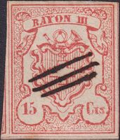 Rayon III, Nr.19 (T.10 MM-II) Luxusstück mit TINTE +Befund