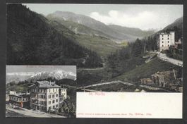 St. Moritz Teilansicht mit Hotel und Pension zum Bären