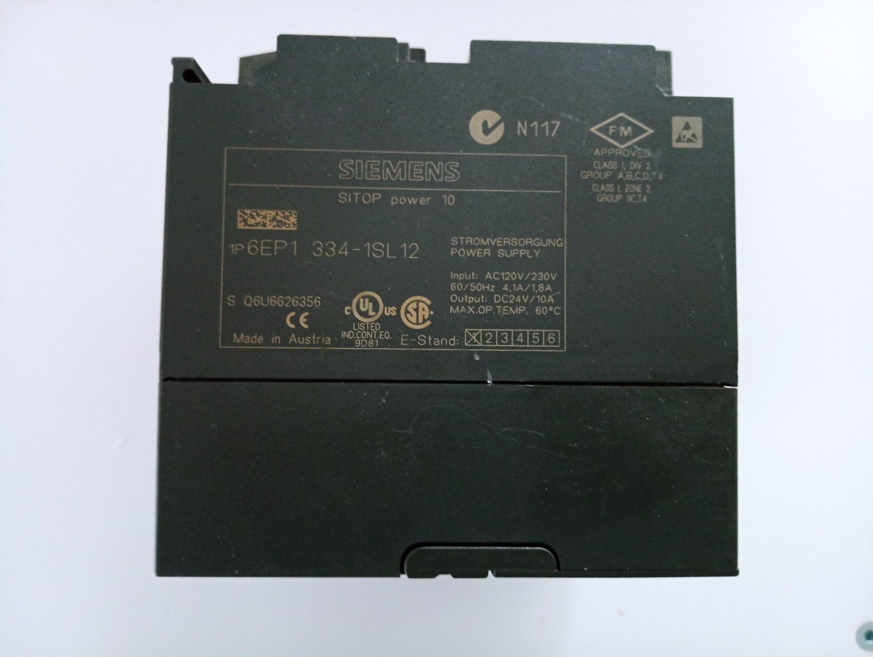 Siemens Elektronikbauteile: Siemens SITOP power 10 A, Basic Line / 6EP1334-1SL12 – Gebraucht aus Ufhusen von HKSC 2