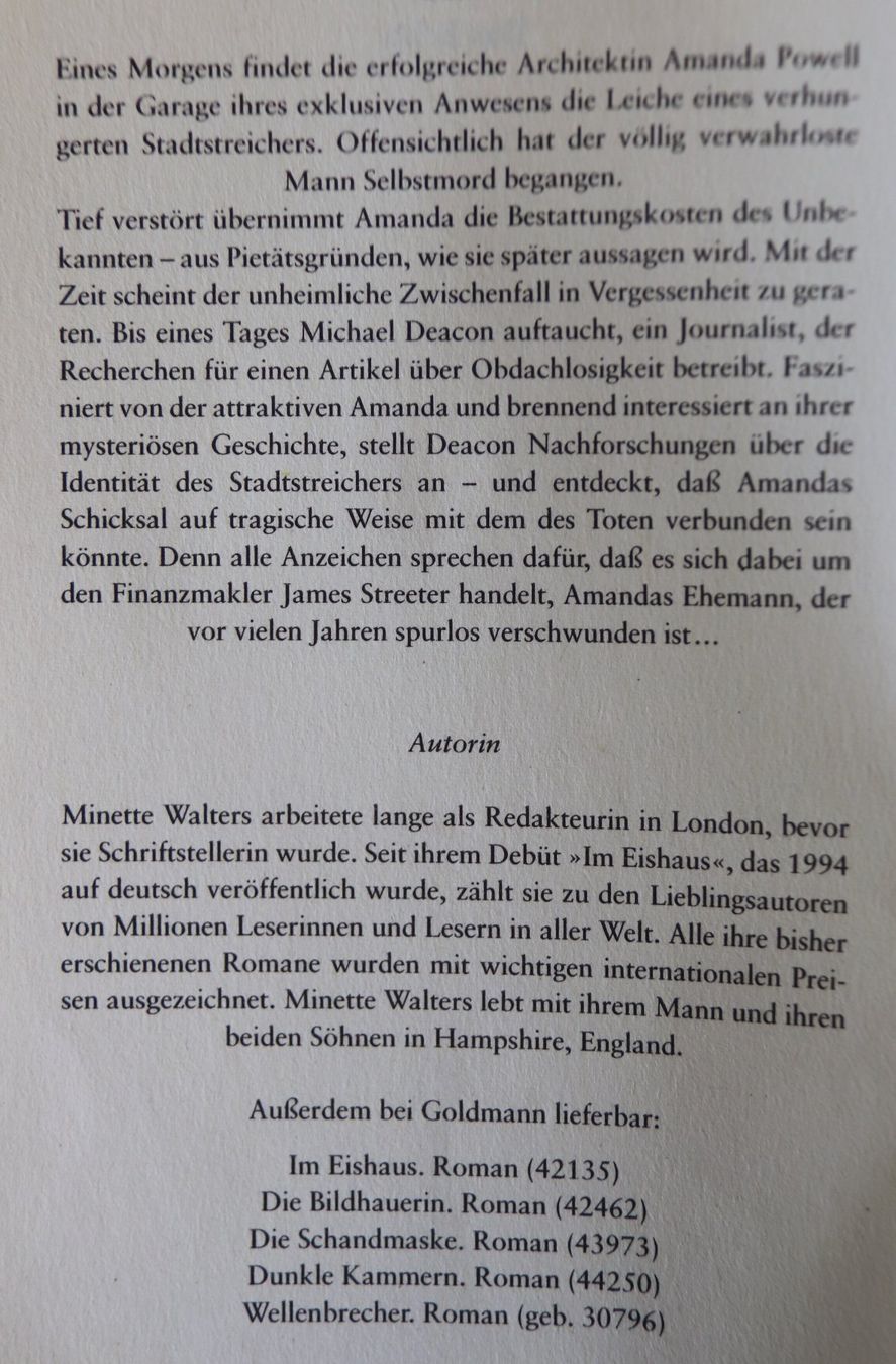 Livres: Das Echo von Minette Walters – D'occasion à Glattfelden par Vrenely 4