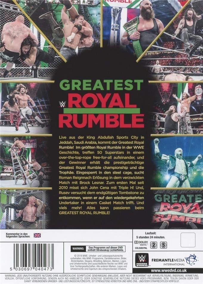 Tutti i DVDs: WWE: Greatest Royal Rumble (2 DVDs) – Nuovo (secondo la descrizione) da Bern venduto da Frebo 1