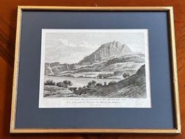 Luzernersee mit Pilatus, Kupferstich aus 1780 (Zurlauben)