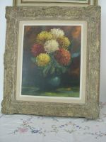 Stillleben Chrysanthemen Öl Gemälde von Nussbaummer