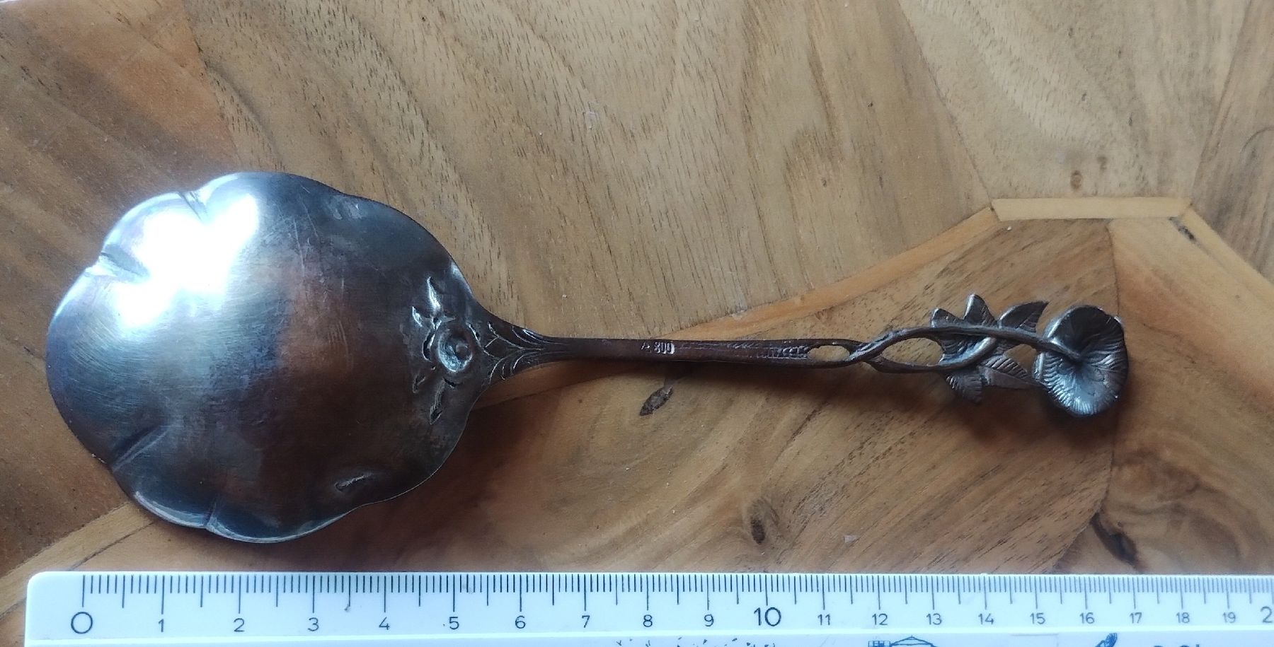 Cucchiai: Vorlegelöffel 800 Silber antik – Usato da Schiers venduto da bak007 3