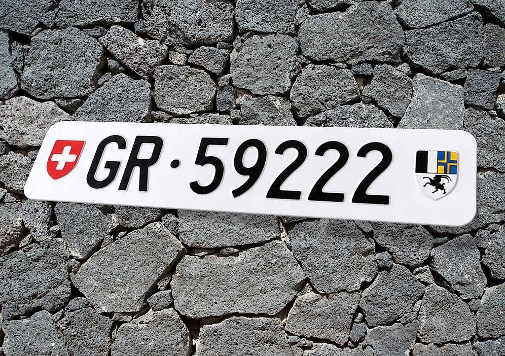 Insegne: GR Autonummer/Kontrollschild – Usato da Chur venduto da autonummer-gr.ch
